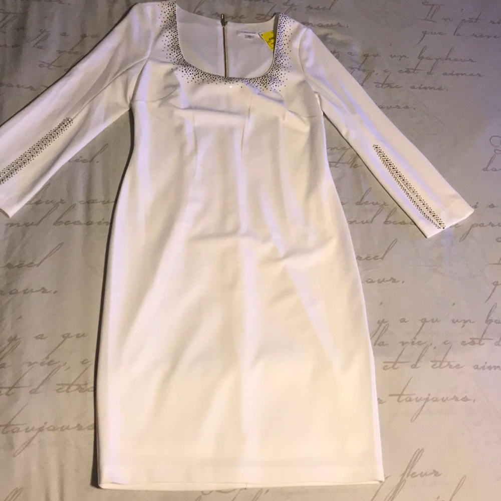 Cream Colored Calvin Klein Dress